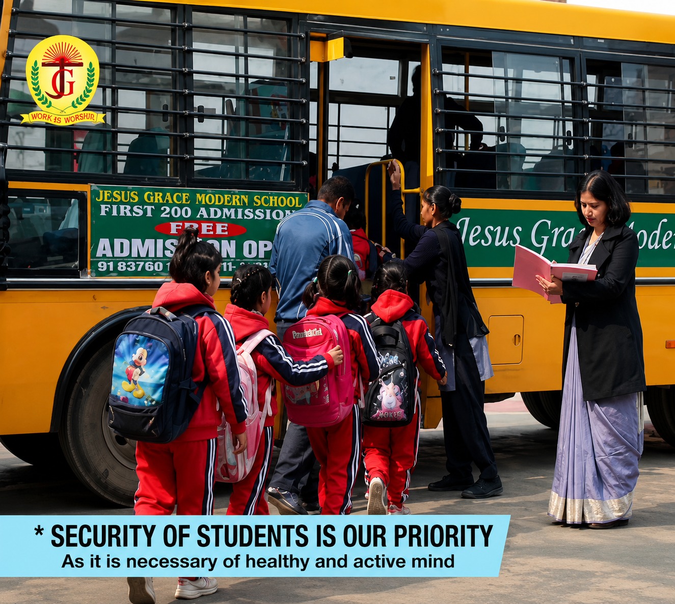 Secured School Bus transport facility